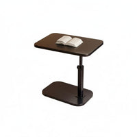 Space-Saving Adjustable C-Shaped Table Mobile with casters C-Shaped overSofa-side tray Lower Storage Shelf Household Furniture Rounded Corners for work-from-home Workers, Apartment Dwellers, Students, Living Room, Bedroom, Small areas, Home Office