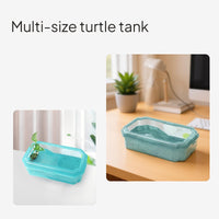Turtle Habitat with Basking Area and Feeding Box