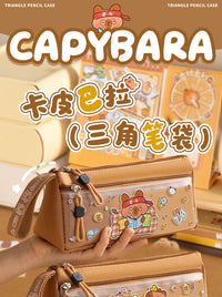 Double-layer Capi Pencil Case, New 2026 Large Capacity Student Pencil Bag