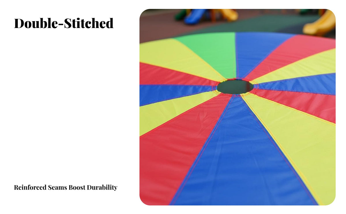 Parent-Child Interaction Whack-a-Critter Parachute Game Indoor & Outdoor Use Rainbow Play Parachute with Holes Teamwork Building Kids Cooperative Game Mat Bright Colors for Preschoolers, Parents, Kindergarten, Early Education Centers, Playgrounds