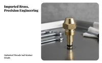 Efficient Atomization Heater Spray Nozzle Stable Combustion Brass Fuel Spray Nozzle Rust Resistant for Heating Systems