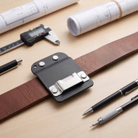 Slim Belt-Mounted Tape Measure Clip Compact Tape Measure Clip Long-Lasting Hardware Sturdy for Contractors, Electricians