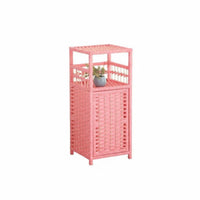 Modern Minimalist design Woven Drum Table Multi-Functional Nightstand Space-Saving Corner Cabinet for Apartment Dwellers, Homeowners, Renters, Bedroom, Living Room, Balcony, Home Office