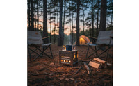 Mini Wood Combustion Burner Thickened Body Wood Combustion Heat Source-Resistant Campfire Grill for Campers, Tea