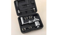 Wheel Wrench with Socket Adapters Labor-Saving Lug Wrench Nut Remover with Storage Case Extended Tire Changing Tool for Vehicle Owners, Garage