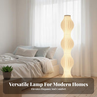 Nordic Design Grass Skirt Lamp Built-in LED Pleated Floor Lamp Stable Base Corner Accent Light Flicker-without Flicker for Young Adults, Interior Designers, Professionals, Living Room, Bedroom, Reading Nook, Office