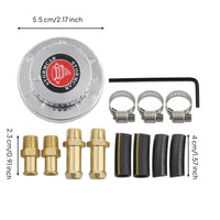 Petrol Pressure Regulator with Gauge Performance Blocked-Port Petrol Regulator Analog for Car Enthusiasts