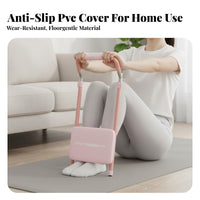 Easy to Stow Sit-up Assistant Portable Abdominal Crunch Equipment Compact and Lightweight Sit up Assistant Bar Comfortable Padding for Home Exercisers, Beginners, Adults, Living Room, Gym, Travel, Office