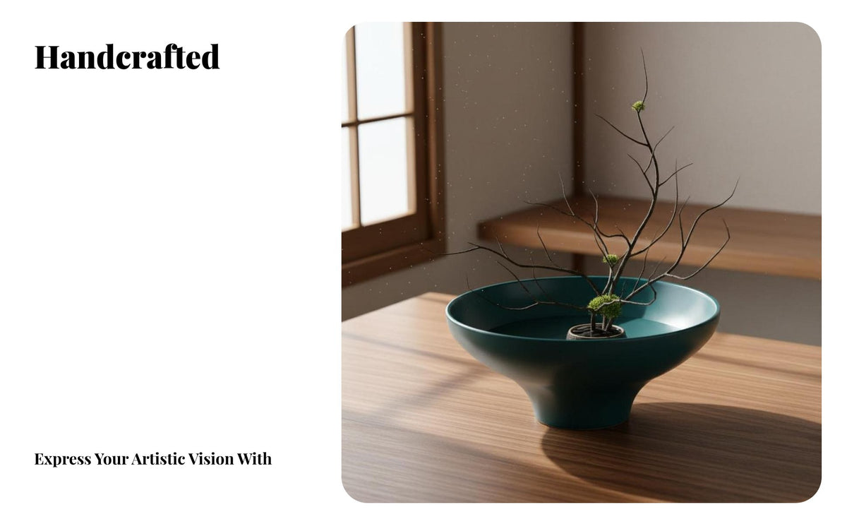 Flower Vase Traditional Aesthetic Flower Arranging Minimalist Design Pot for Hobbyists, Beginners