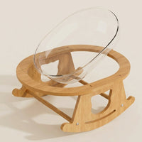 Extra Large Space Capsule Cat Bed - Cradle Bed, Stylish Acrylic Rocking House Indoor for Felines