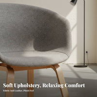 Nordic aesthetic Houndstooth Pattern restchair Modern Minimalist Dining Chair Padded spinerest Seating Furniture High spine for Office Workers, Interior Designers, Reception Area, Living Room, study corner, Bedroom