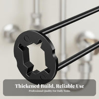 5 in 1 Faucet and Sink Wrench Easy Use Multifunctional Sink Wrench Basin Plumbing Tool Long-Lasting Lightweight for Plumbers