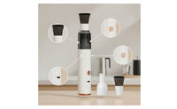 Mini Vacuum with Brush Attachment Lightweight Handheld Vacuum Cleaner for Baristas, Desk, Countertop
