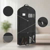 Garment Cover with Pockets Zippered Garment Bag with Pockets Suit Bag with Handles Travel-Friendly Foldable for Travelers