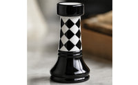 6 Pieces Ceramic Chess Decor Glossy Chess Piece Figurines Midnight Ruler Figurine for Art Collectors