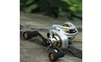 9+1 Bearings Metal Baitcasting Reel 16 Kg Drag Double-Handle Baitcasting Reel EVA Grip Round Baitcaster Compact