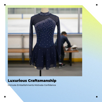 Teen girls' long sleeve skating dress