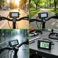 Electric Bike Digital Display with Waterproof Connector Handlebar-Mounted Electric Bike Digital Display Intelligent for Riders
