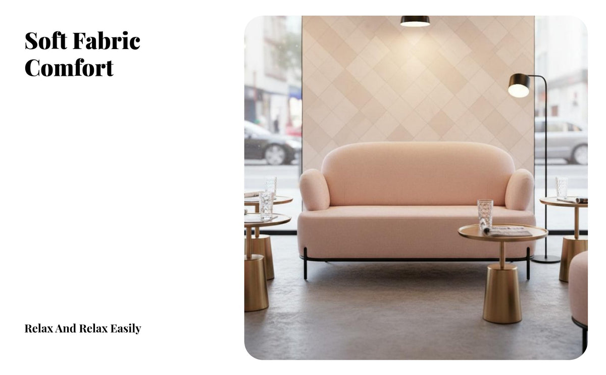 3 Pieces Upholstered Sofa and Loveseat Modern Minimalist & design Lounge Furniture Nordic Design Couch Combo for homeowners, Families, Cafe, Small areas
