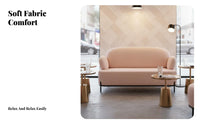 3 Pieces Upholstered Sofa and Loveseat Modern Minimalist & design Lounge Furniture Nordic Design Couch Combo for homeowners, Families, Cafe, Small areas