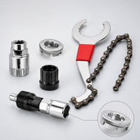 Bicycle Repair Tool Kit for Bottom Bracket, Freewheel, Chain, and Crank Removal