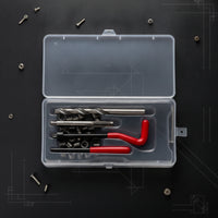 Compact Thread Repair Tool Kit with Case Organized Thread Chaser Tool Set with Storage Case Comprehensive Precision for Mechanics, DIYers, Hobbyists, Garage, Workshop