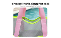 Mesh Tote Korean Design Waterproof Swim Bag Multifunctional Large Utility Tote for Beach Enthusiast S, Vacati Single Rs, Swimming, Travel