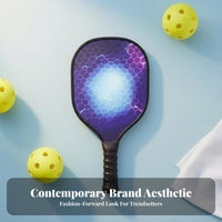 9-Ply Wood Pickleball Paddle Comfortable Grip Pickleball Paddle Racket Sports Gear Striking-Catching Design for Seniors, Schools