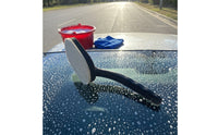 Easy-Grip Felt Pad Brush with Curved Handle Fresh Glass Polishing Brush for DIYers