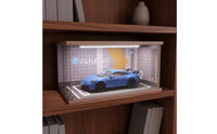 1:18 LED Model Car Display Case Car Display Box Realistic Details LED Parking Scene for Kids, Shelf, Desk