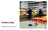 Cross-Shaped Poster Stand Stainless Steel Construction Cross-Shaped Poster Holder Movable Clips Tabletop Display Stand for Retailers, Supermarkets