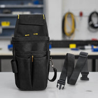Tool Belt Pouch Adjustable Tool Pouch with Belt Wear-Resistant Compact for Electricians, Construction Sites, Home Repairs