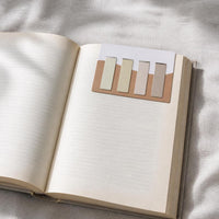 Zaomo Morandi Magnetic Bookmarks, Solid Color Soft Magnetic Page Markers, 4 Styles