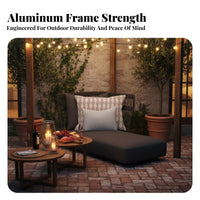 Woven Sofa and Armchair set Vintage & design outdoor seating set water-resistant Outdoor Furnishing for Families, guest accommodation Professionals, Garden, Villa, Backyard
