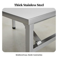 Stainless Steel Top Folding Grill Table Foldable Design foldable Furniture Portable Outdoor Equipment Space-Saving for Street Vendors, Homeowners, Home Dining, Camping, outdoor meal, Backyard