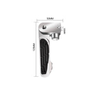 2 Pieces Anti-Slip Electric Scooter Rear Pedals Easy Installation Aluminum Alloy Foot Pegs Heavy Duty