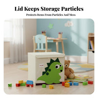 Foldable creature Cube Box Large Capacity creatureThemed Storage Cube Easy to Clean