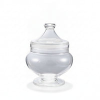 Dry Food Pedestal Storage Jar Fitted Lid for Kitchen, Pantry