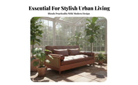 Multi-Functional Pull-extendable Sofa Bed Space-Saving Design Pull-extendable Loveseat Bed two-in-a single pieceUse Living Room Furniture Easy Conversion for Apartment Dwellers, Homeowners, Young Adults, Small Spaces, Home Office