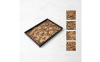 Rectangular Tray Versatile Rectangular Tray with Faux Stylish for Vanity