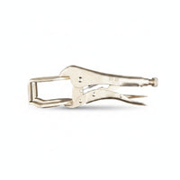 Silver Silver-Toned Finish Spring-Loaded Locking Pliers Metal Hand Tool