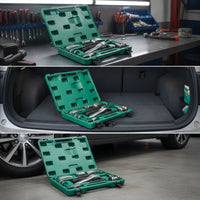 Heavy Duty Sheet Metal Repair Tool Kit Portable Vehicle Panel Hammer Dolly Set Convenient Hammer and Dolly Set Multi-Functional for DIYers, Garage