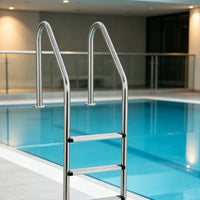 Stainless Steel Pool Ladder Rust Resistant Three-Step Pool Ladder Non-Slip for in-Ground Pools, Villas
