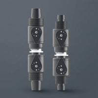2 Pieces Ball Stopcock with Quick Connector Smooth Action Inline Shut off Ball Stopcock Tubing Connector with Control Lever for Water Circulation