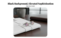 2 Pieces Violet Crystal Glass Cufflinks Long-Lasting Electroplating