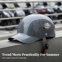 Baseball Cap Helmet 3C Certified Duckbill Helmet Sun Protection Motorcycle Baseball Cap for Men, Women, Summer, City Commuting, Outdoor Riding