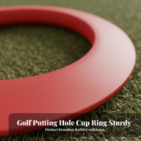 Portable Putting Cup Realistic Feel Portable Golf Practice Hole Lightweight Putting Practice Loop for Beginners, Experienced Golfers