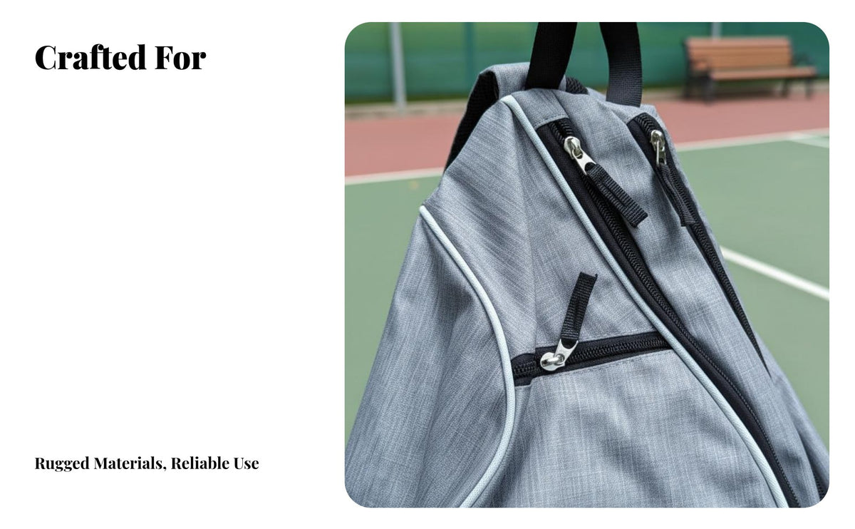 Pickleball Shoulder Bag Large Capacity Crossbody Pickleball Bag Tennis Racket Backpack for Outdoor