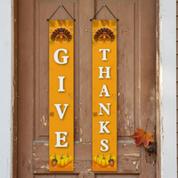 Thanksgiving Porch Banner Set - Autumn Harvest Holiday Decoration