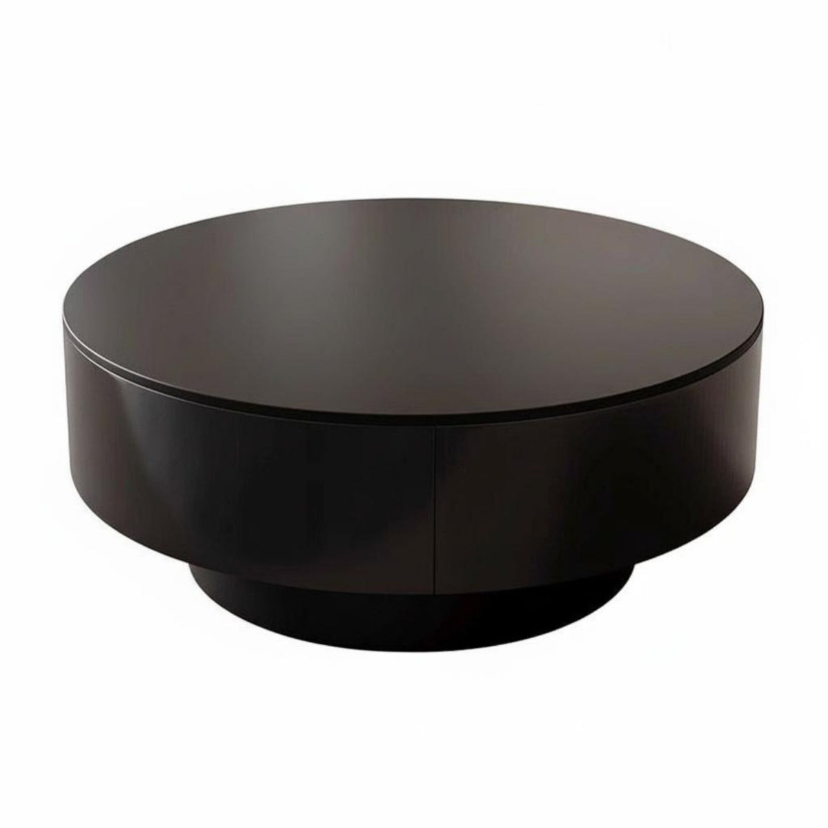 2 Pieces Internal Storage Round Nesting Tables Scratch Resistant Round Nesting Drum Stands Multipurpose Use Coffee Table Set Easy to Clean for Homeowners, Apartment Dwellers, Interior Designers, Small Areas, Lounge Area, Bedroom, Office